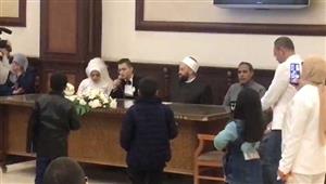 المنشد طه عزت يحتفل بعقد قرانه بمسجد المشير طنطاوي 