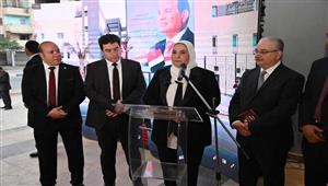 وزيرة التضامن تفتتح فرع بنك ناصر الاجتماعي بمنطقة الأسمرات