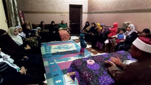 بالصور- المجلس القومى للمرأة بأسوان ينفذ 25  جلسة دوار  بقرى "حياة كريمة"