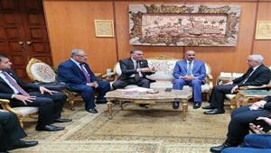 رئيس جامعة المنوفية يستقبل مدير تعليم المنوفية ومدير المشروعات التربوية بمؤسسة البحث العلمي
