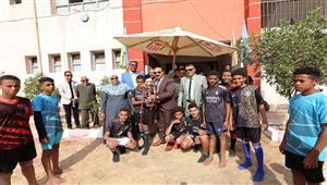 بالصور- محافظ أسوان يفتتح مدرسة تقسيم الصداقة للتعليم الأساسى بتكلفة 6 ملايين جنيه