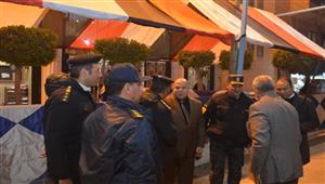 بالصور- محافظ القليوبية يتفقد إجراءات تأمين الكنائس في بنها وشبرا الخيمة 