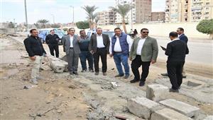 بالصور- محافظ الغربية يتفقد مشروعات الرصف والتطوير بطنطا