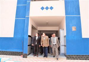 صور.. محافظ أسيوط يتفقد أعمال إنشاء مدرسة التجاريين الرسمية للغات