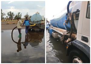 صور.. سيارات كسح المياه تنتشر في جنوب سيناء لرفع مخلفات الأمطار 