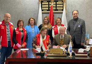 اتفاقيه تعاون بين مياه القليوبية والأندية الروتارية لإنشاء بئر ارتوازي