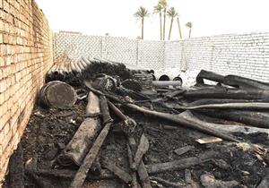  السيطرة على حريق داخل مخزن أخشاب بالطالبية