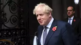 صرخ من الألم.. هجوم نعامة على بوريس جونسون لسبب غريب (فيديو)