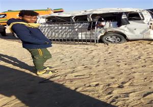 إصابة 7 مواطنين في انقلاب ميكروباص بسبب السرعة الزائدة شمال قنا