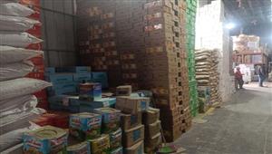   ضبط مواد غذائية داخل مخزن بدون ترخيص بالقاهرة