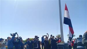 بحضور المفتي و3 وزراء.. رفع العلم المصرى على أرض طابا فى الذكرى الـ33 لاستردادها (صور)