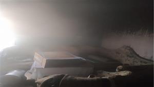 إخماد حريق داخل شقة بفيصل 