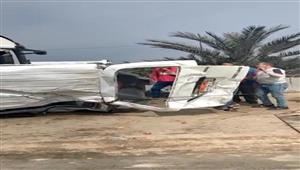 إزالة حطام 10 سيارات.. عودة حركة المرور بطريق الإسكندرية الصحراوي- صور