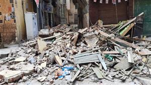 إصابة شخص في انهيار جزئي لجدران منزل في بني سويف