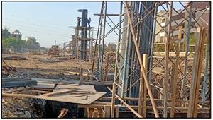 حريق مخلفات أسفل محور كمال عامر