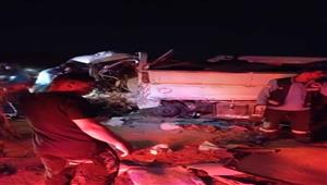  إصابة 8 أشخاص في تصادم سيارتين أعلى دائري المريوطية.. والتحفظ على قائد النقل