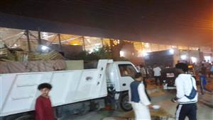 بالصور- رفع 2200 حالة إشغال طريق في حملة بأسوان