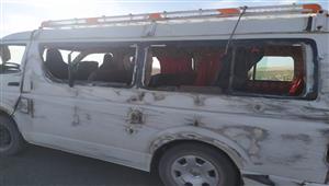 إصابة 11 شخصًا في انقلاب ميكروباص بطريق الفيوم