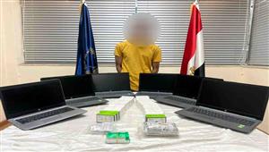  ضبط شخص لقيامه بسرقة أجهزة لاب توب من داخل عيادة بالقاهرة