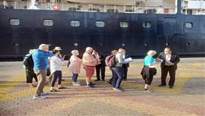 بالصور- وصول 600 سائح أجنبي إلى ميناء الإسكندرية