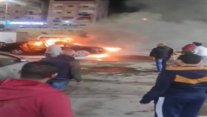 النيران قضت على السيارة بالكامل.. ماذا جرى في حريق "ملاكي الإسكندرية"؟