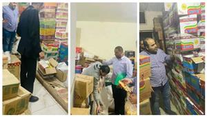 صور.. مصادرة 8400 عبوة مكرونة سريعة التحضير في حملة مفاجئة بالمنوفية