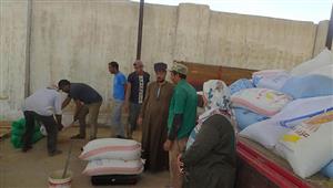 توريد 52 طن قمح إلى مطحن الطارق بمدينة طورسيناء