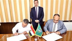محافظ المنوفية يشهد توقيع بروتوكول لإقامة محطات وقود وغاز طبيعي