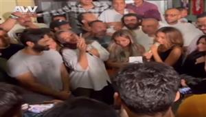 بالفيديو| هنا الزاهد تطلق "زغروطة" احتفالا بانتهاء تصوير "بحبك" مع تامر حسني