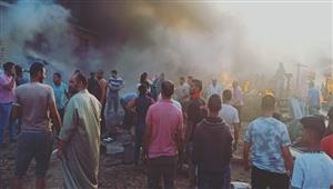 السيطرة على حريق بمخزن خردة في القليوبية