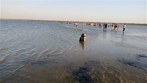 انتشال جثتى شقيقين غرقا فى مياه بحيرة قارون بالفيوم