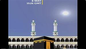 ‏الحرم المكي على موعد مع ظاهرة فلكية اليوم: تستطيع تحديد اتجاه القبلة