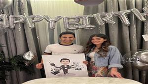 كيف احتفلت ليلى زاهر بعيد ميلاد هشام جمال