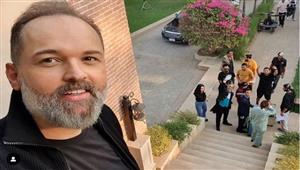 محمد محمود عبد العزيز ينشر صورة من كواليس تصوير مسلسل "البيت بيتي" 