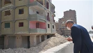 محافظ القليوبية يتابع أعمال إزالة المباني المتعارضة على الطريق الدائري 