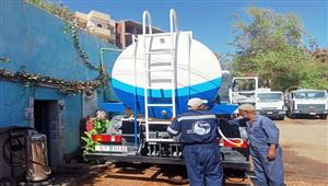 بالصور.. عطل مفاجئ بخزانات مياه رئيسية في أسوان