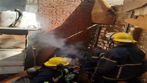  حريق هائل في مخزن أخشاب بالوراق..والدفع بـ4 سيرات إطفاء