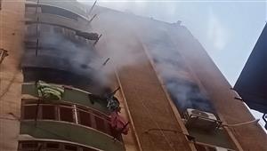 حريق في شقتين داخل برج سكني بفيصل