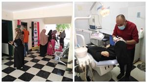  الكشف وصرف الدواء بالمجان لـ 104 مواطنين بقافلة طبية في الوادي الجديد