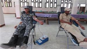 حملة للتبرع بالدم بمديرية أمن الأقصر