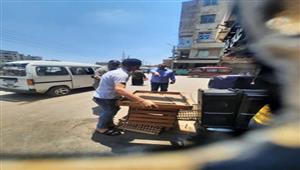 بالصور- تنفيذ 30 حالة إزالة فورية وتحرير 10 محاضر في حملة بالمنوفية