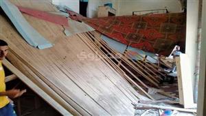 الصور الأولى من موقع حادث انهيار "سندرة خشب" بطالبات ثانوية عامة في كفر الشيخ