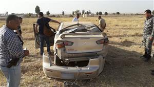 إصابة 5 في انقلاب سيارة ملاكي على صحراوي أسيوط الغربي 