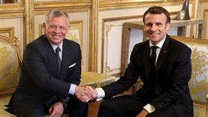 العاهل الأردني يبحث مع الرئيس الفرنسي العلاقات الثنائية والتطورات الإقليمية
