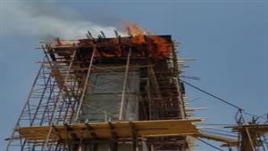  المعاينة: لا إصابات في حريق محور ترعة الزمر وهذا هو السبب