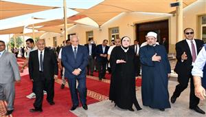 5 وزراء ومحافظ الجيزة يفتتحون مسجد "عصام الدين جامع" بالسادس من أكتوبر