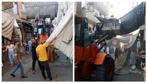 صور.. حملة لإزالة التعديات وإشغالات الطرق في الأقصر