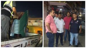 لمخالفتها المواعيد الصيفية.. إغلاق 8 محلات في حي المنتزه بالإسكندرية - صور