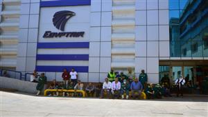 ​نجاح تجربة "إخلاء دون حريق" في مجمع البضائع بمطار القاهرة