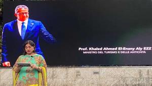  بحضور 500 إيطالي.. وزير الآثار يلقي محاضرة للترويج السياحي لمصر بروما